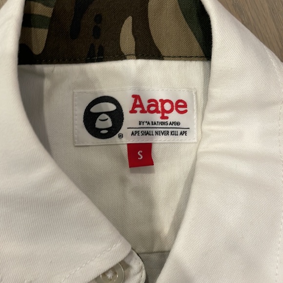 Aape white button shirt - Picture 2 of 6